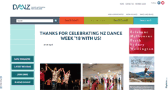 Desktop Screenshot of danz.org.nz