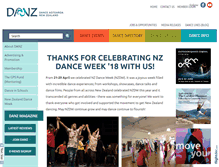 Tablet Screenshot of danz.org.nz