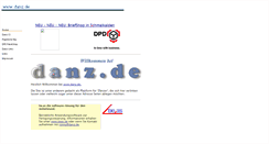 Desktop Screenshot of danz.de